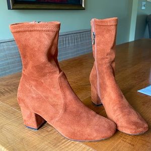 Silent D Suede Stretch Bootie